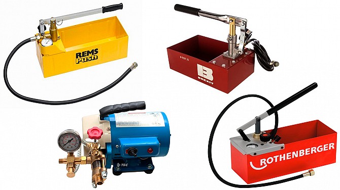 Опресовочные насосы (опрессовщики) напрокат в Северном Береге Минск - изображение 1